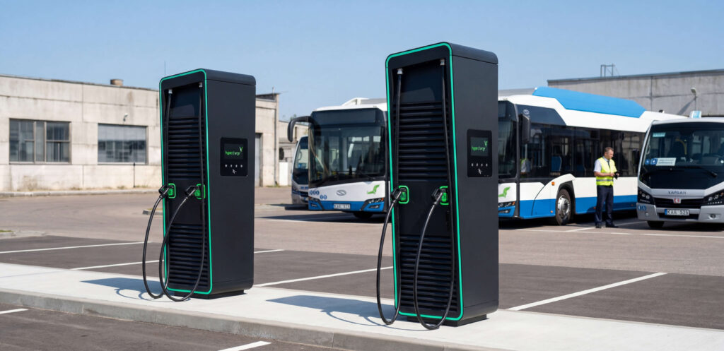 Elektromobilių įkrovimo stotelės autobusams Šiauliuose – įgyvendintas projektas su viešojo transporto elektrifikacija